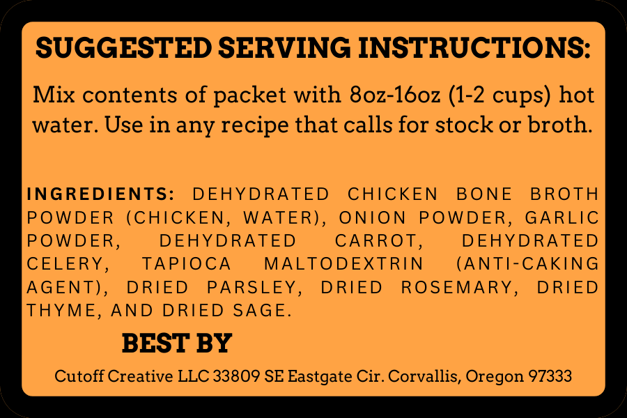 Instant Chicken Stock - Unsalted