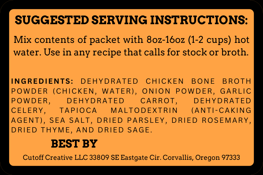 Instant Chicken Stock - Salted